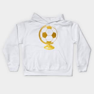 Soccer Ball Globe Kids Hoodie